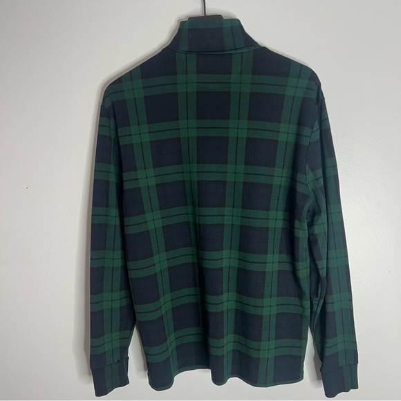 Polo Ralph Lauren Cotton Interlock Turtleneck Long Sleeve Shirt Mens Large Green - Picture 2 of 7